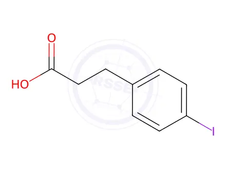 Chemical structure of 3-(4-Iodo-phenyl)-propionic acid