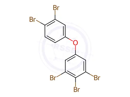 Chemical structure of 3,3’,4,4’,5-Pentabromodiphenyl ether