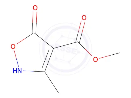 Chemical structure of Methyl 5-hydroxy-3-methylisoxazole-4-carboxylate