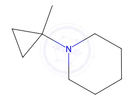 Chemical structure of Piperidine, 1-(1-methylcyclopropyl)-(9CI)