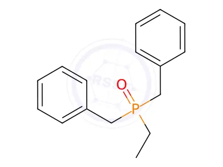 Chemical structure of ethyldibenzylphosphine oxide