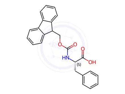Chemical structure of Fmoc-Phe-OH