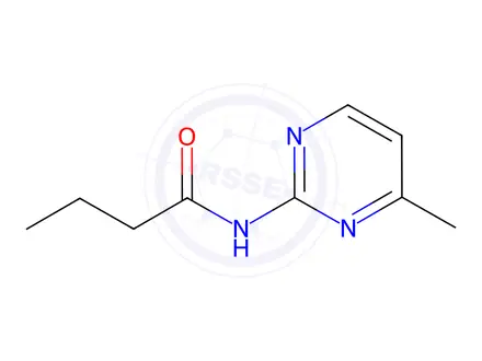 Chemical structure of N-(4-methylpyrimidin-2-yl)butyramide