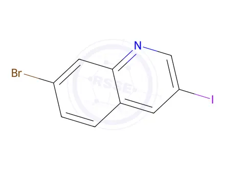 Chemical structure of 7-broMo-3-iodoquinoline