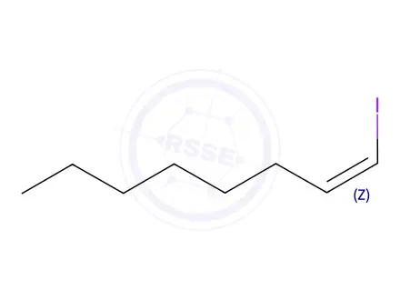 Chemical structure of 1-Octene, 1-iodo-, (Z)-