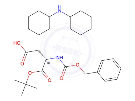 Chemical structure of Z-Asp-OtBu · DCHA