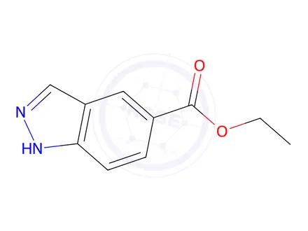 Chemical structure of Ethyl 1H-Indazole-5-carboxylate