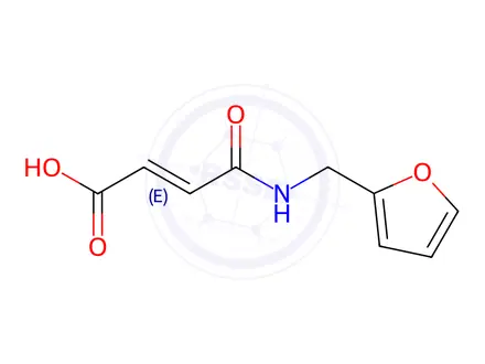 Chemical structure of 4-((Furan-2-ylmethyl)amino)-4-oxobut-2-enoic acid