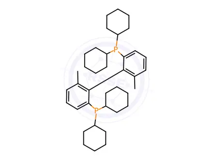 Chemical structure of (1S)-(6,6'-Dimethyl-[1,1'-biphenyl]-2,2'-diyl)bis(dicyclohexylphosphine)
