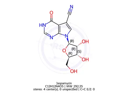Chemical structure of Jaspamycin
