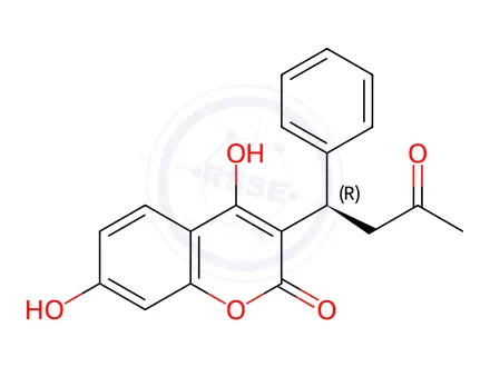 Chemical structure of (R)-7-Hydroxy Warfarin