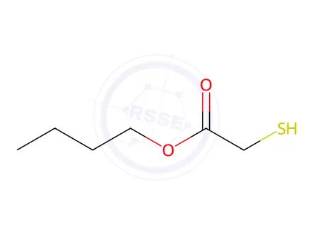 Chemical structure of Butyl thioglycolate