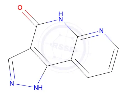 Chemical structure of 4H-Pyrazolo[4,3-c][1,8]naphthyridin-4-one,1,5-dihydro-(9CI)