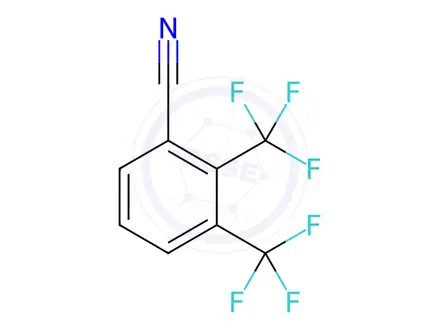 Chemical structure of 2,3-Bis(trifluoromethyl) benzonitrile