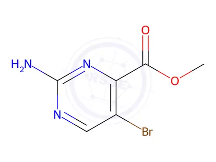 Chemical structure of Methyl 2-amino-5-bromopyrimidine-4-carboxylate