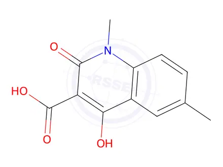 Chemical structure of 4-Hydroxy-1,6-dimethyl-2-oxo-1,2-dihydroquinoline-3-carboxylic acid