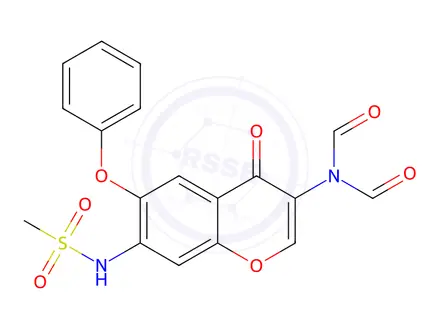 Chemical structure of Iguratimod Impurity 18