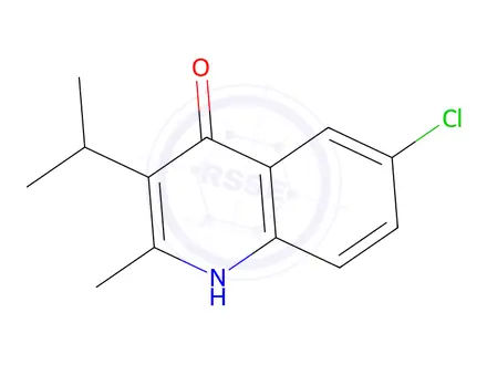 Chemical structure of 6-Chloro-3-isopropyl-2-methylquinolin-4-ol