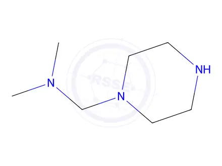 Chemical structure of 1-Piperazinemethanamine,N,N-dimethyl-(9CI)