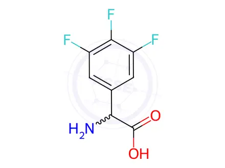 Chemical structure of 3,4,5-Trifluoro-dl-phenylglycine