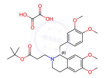 Chemical structure of (R)-Tert-Butyl-N-butanoate norlaudanosine oxalate