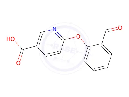 Chemical structure of 6-(2-Formylphenoxy)nicotinic acid