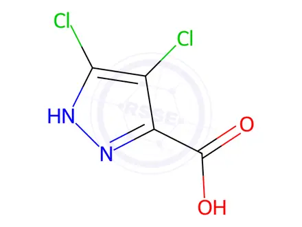 Chemical structure of 4,5-Dichloro-1H-pyrazole-3-carboxylic acid