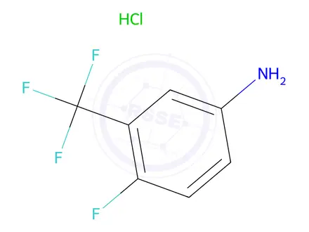 Chemical structure of 4-Fluoro-3-(trifluoromethyl)aniline hydrochloride