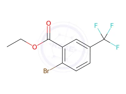 Chemical structure of Ethyl 2-Bromo-5-(trifluoromethyl)benzoate