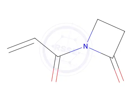 Chemical structure of 2-Azetidinone,1-(1-oxo-2-propenyl)-(9CI)
