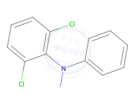 Chemical structure of N-Nitroso Diclofenac Desacetate