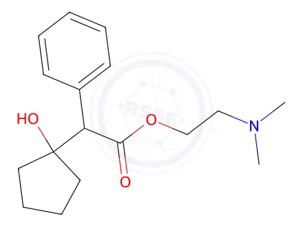 Chemical structure of Cyclopentolate