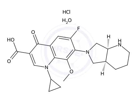 Chemical structure of Moxifloxacin Hydrochloride Monohydrate