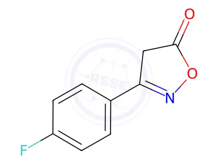 Chemical structure of 3-(4-FLUOROPHENYL)-5(4H)-ISOXAZOLONE