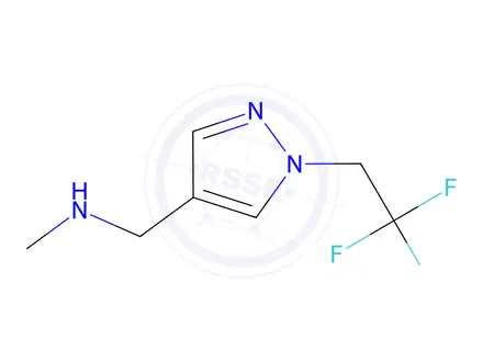 Chemical structure of methyl({[1-(2,2,2-trifluoroethyl)-1h-pyrazol-4-yl]methyl})amine