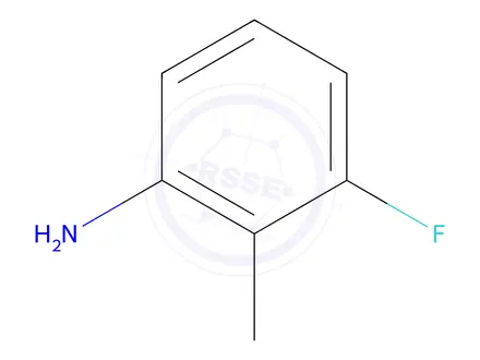 Chemical structure of 3-Fluoro-2-methylaniline