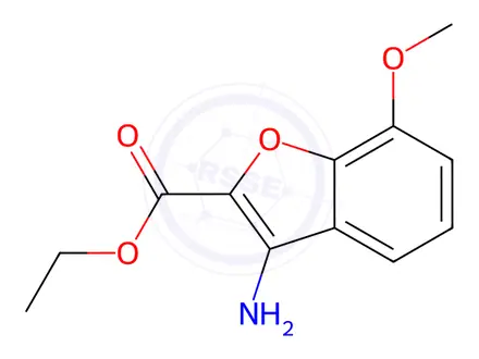 Chemical structure of Ethyl 3-amino-7-methoxy-1-benzofuran-2-carboxylate