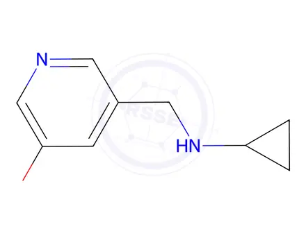 Chemical structure of Cyclopropyl-(5-methoxy-pyridin-3-ylmethyl)-amine
