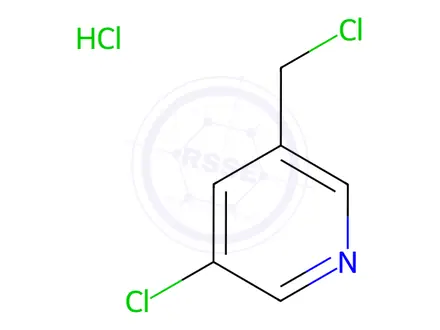 Chemical structure of 3-chloro-5-(chloromethyl)pyridine hydrochloride