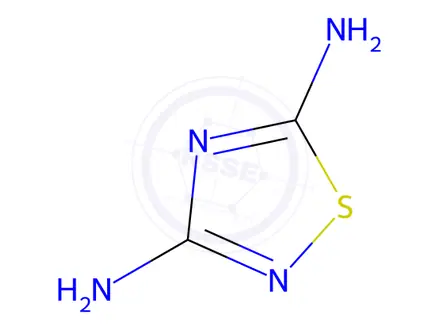 Chemical structure of 1,2,4-thiadiazole-3,5-diamine