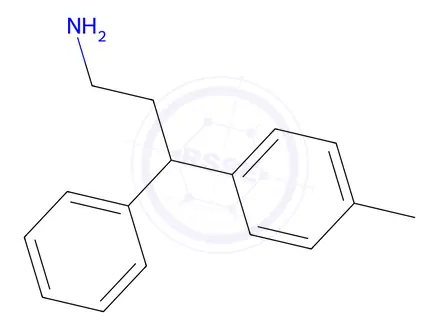 Chemical structure of 3-Phenyl-3-(p-tolyl)propan-1-amine