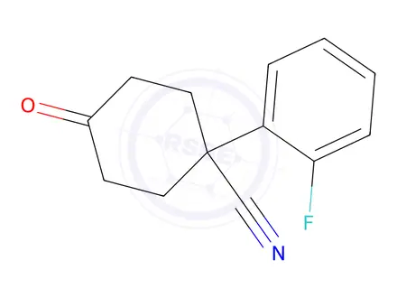 Chemical structure of 4-CYANO-4-(2-FLUOROPHENYL)CYCLOHEXANONE