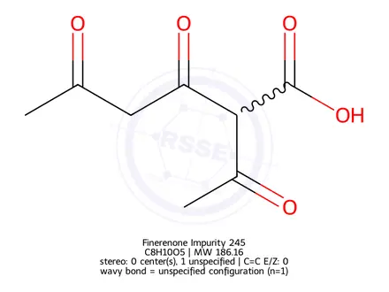 Chemical structure of Finerenone Impurity 573