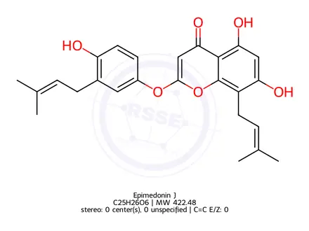 Chemical structure of Epimedonin J