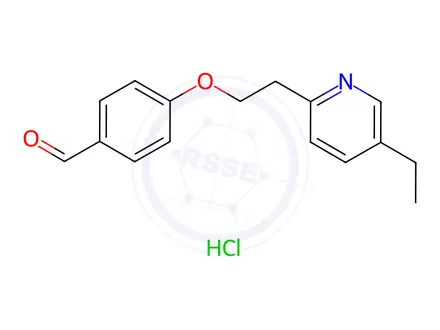 Chemical structure of Pioglitazone Aldehyde Hydrochloride Impurity