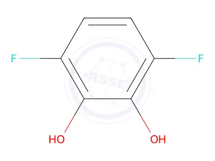 Chemical structure of 3,6-Difluorobenzene-1,2-diol