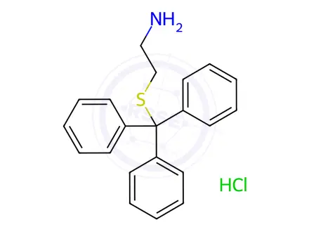 Chemical structure of S-Tritylcysteamine Hydrochloride