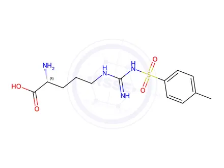 Chemical structure of N5-[Imino[[(4-methylphenyl)sulfonyl]amino]methyl]-D-ornithine