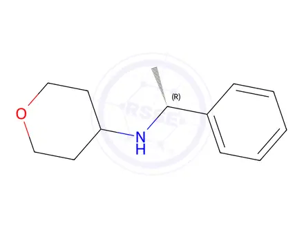 Chemical structure of N-[(1R)-1-phenylethyl]oxan-4-amine