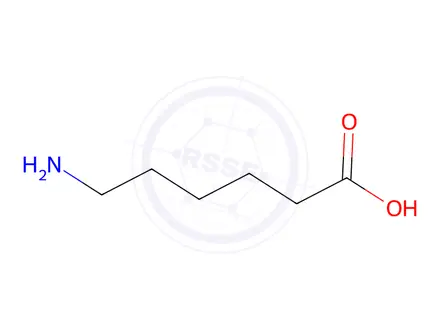 Chemical structure of Aminocaproic Acid